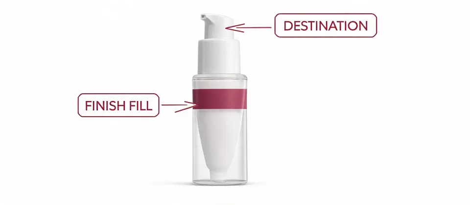 Makeup primer specification worksheet illustration, not a premises map